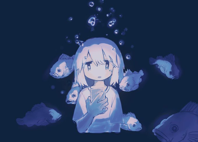 「何かを持っている 水中」のTwitter画像/イラスト(新着)｜4ページ目