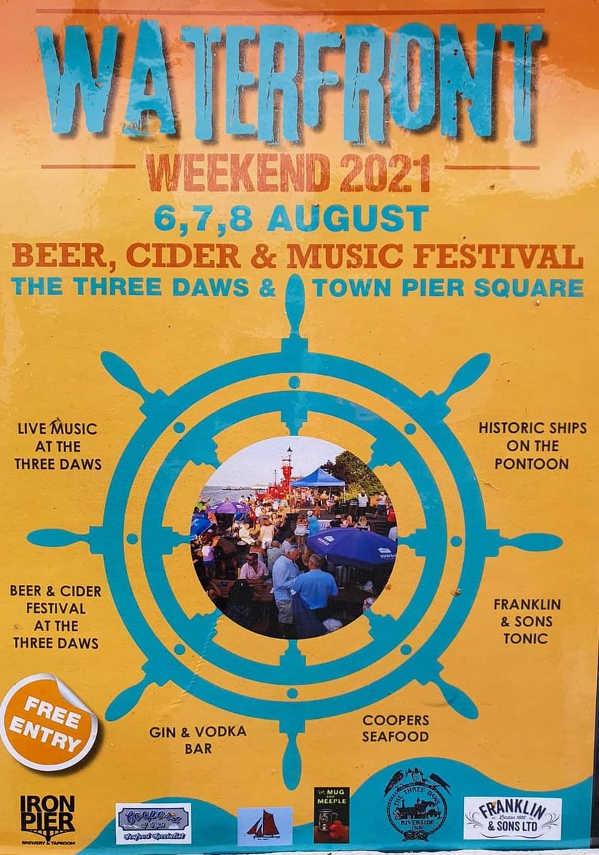 Visit_Gravesham's tweet photo. #WaterfrontWeekend, The Three Daws Public House & Town Pier Square, 6th, 7th, 8th Aug π
Come along to the beer, cider + music festival in #Gravesend & visit the historic ships moored @GvPontoon β΅β
Free entry π https://t.co/e2aoitgVZr