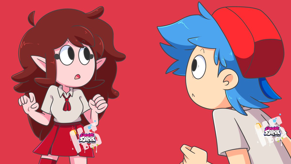 bon_niex's tweet photo. Bueno pues, hora de mostrar un poco de mi trabajo en #FNFHS!!
Fui parte del arte en los frames, bocetos de las presentaciones y en fondos! Fue muy genial y divertido ser parte de este proyecto <3, pero no más que el episodio mismo, vayan a verlo!! jiji 👀❤️https://t.co/wpfMu08jsI https://t.co/qsOCVi8M06