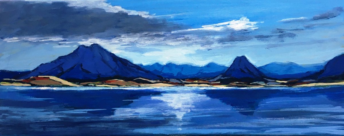 Two of my paintings off to new homes from my exhibition at Gallery An Talla Dearg on the Isle of Skye