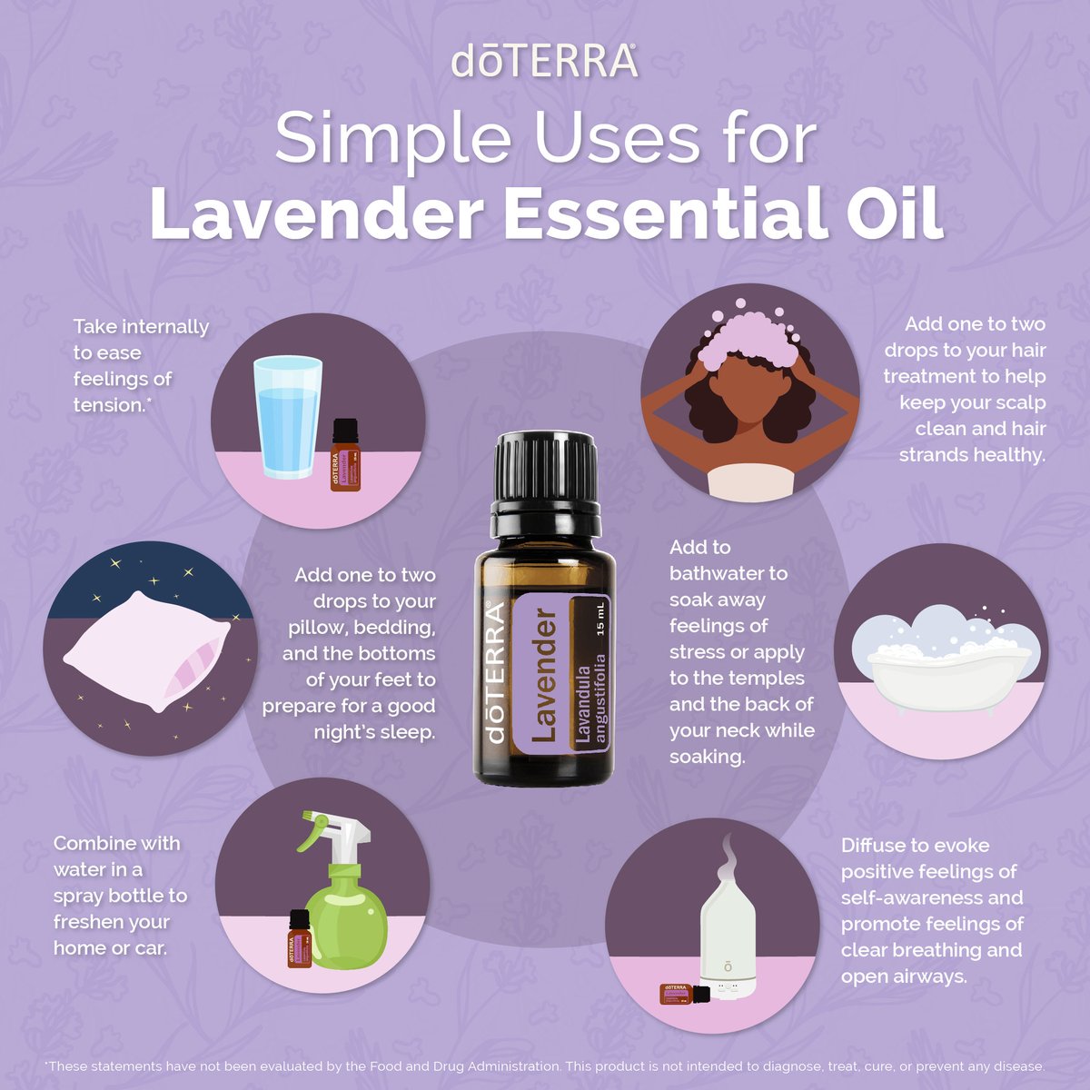 doterra's tweet photo. What’s your favorite way to use Lavender essential oil? 💜

Whether you place it in your diffuser or add it to your hair care routine, you really can’t go wrong!

Order Lavender by 11:59 p.m. MT tonight, July 31st, to enjoy 10% off.

https://t.co/RggxO3MbDj https://t.co/01A2BXgokV