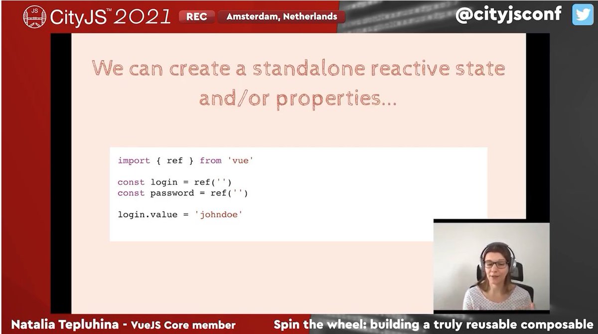 cityjsconf's tweet image. #Flashback 

@N_Tepluhina gave us a fantastic talk about @vuejs  and the composition api during the #CITYJS2021

Watch it now online 
🔽🔽🔽🔽🔽🔽🔽
youtu.be/P_shbJUATRU