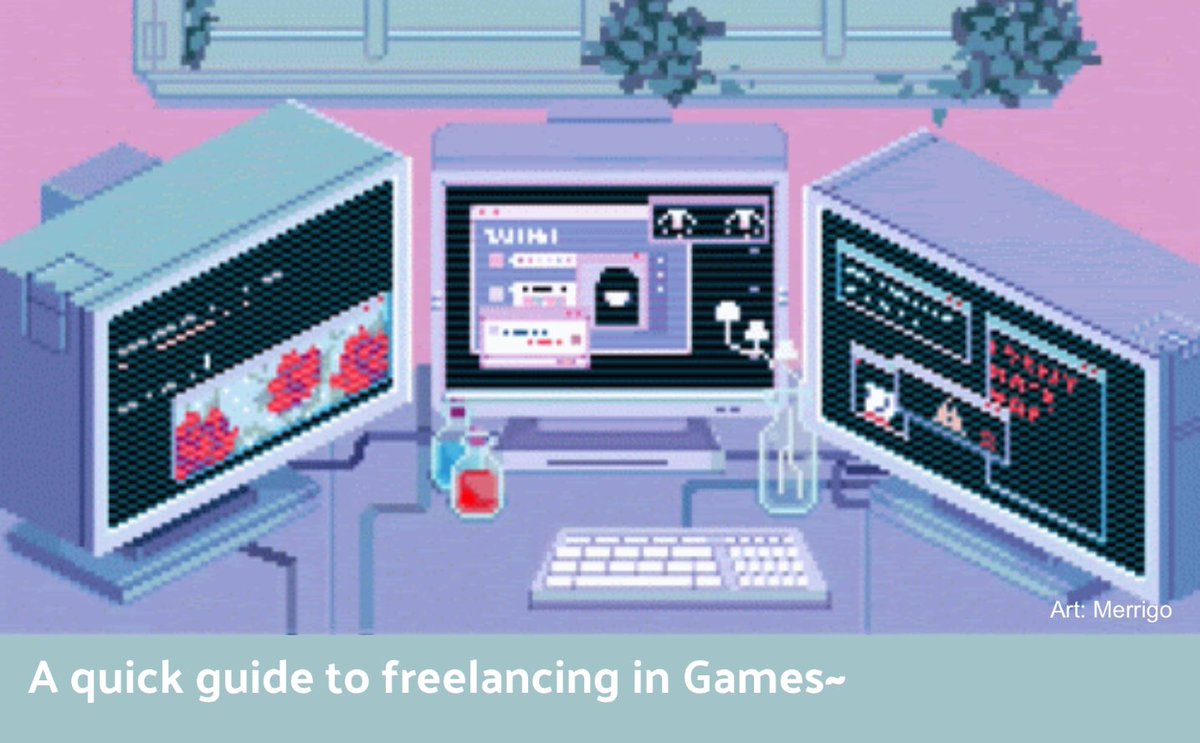 Here is my presentation on freelancing if anyone wants it 👾
docs.google.com/presentation/d…