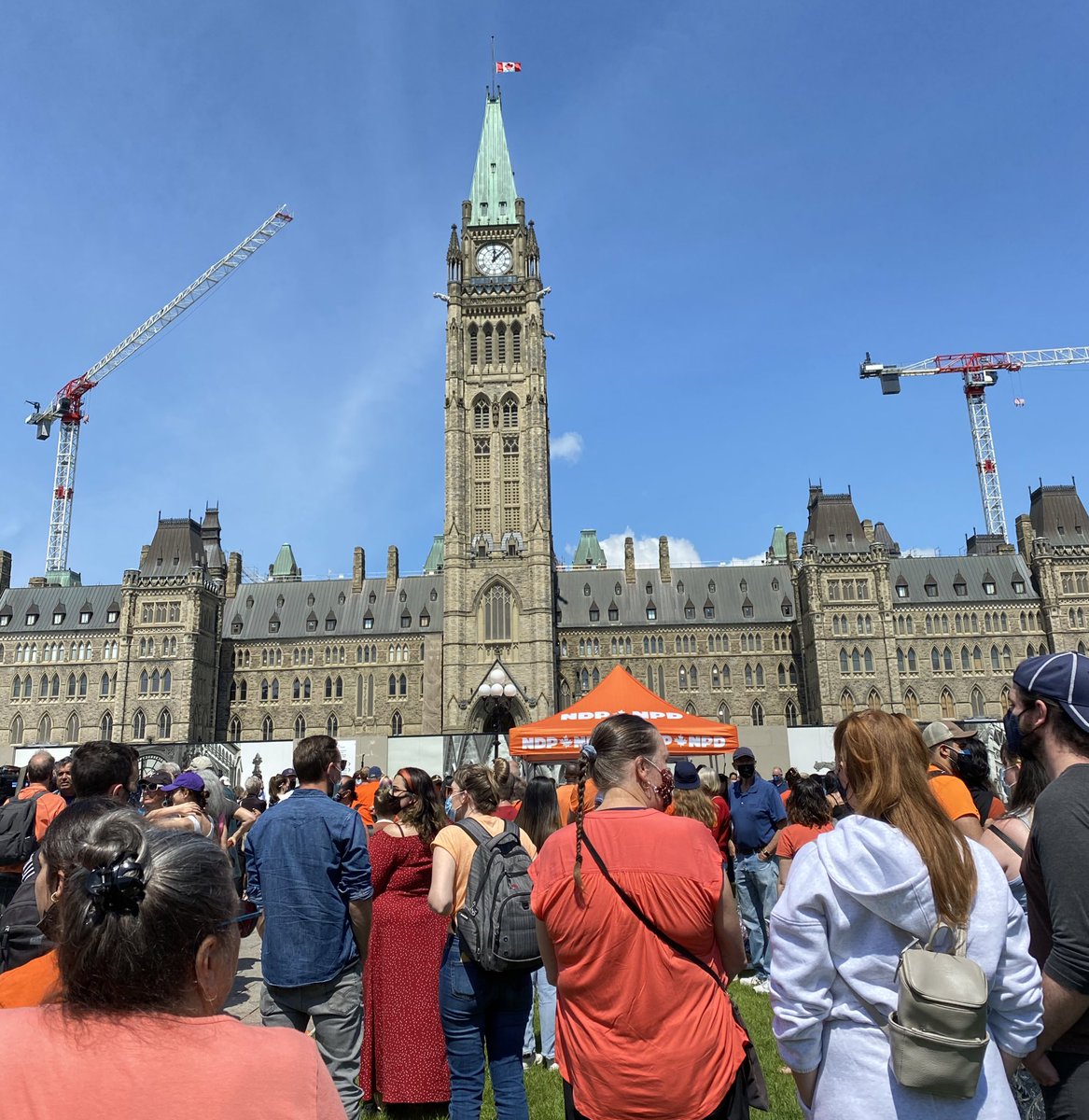 At the #MarchForTruthAndJustice on Parliament Hill, lending my voice to the calls for the government to appoint an independent prosecutor for a comprehensive inquiry and prosecution for the crimes of Residential “Schools” in Canada.