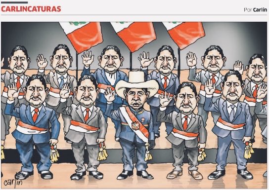 Poner en el premierato a un apologista del terrorismo es como poner a un defensor y fan del Grupo Colina. 

La aceptación de @pedrofrancke a ser ministro no cambia la nefasta trayectoria de Bellido ni viabiliza éste gabinete.

#BellidoRenunciaYa 
#BellidoRenuncia 
#BellidoNoVa