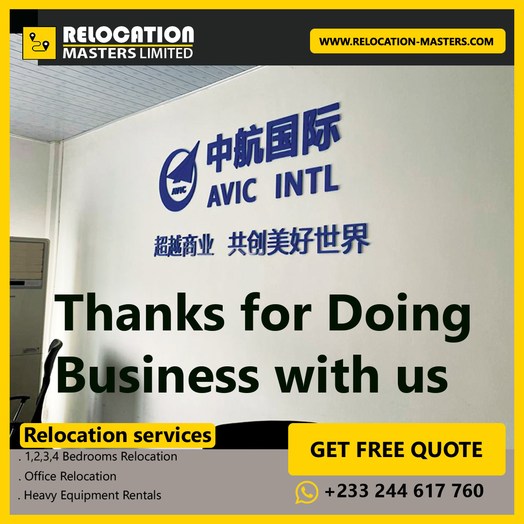 Relocation_gh's tweet image. Thanks, @avicinternational for doing business with us.
Get in touch for all your relocation needs.

Absolute clean relocation service is what we offer. relocation-masters.com
📞📱Whatsapp: +233244617760
#relocation #movingcompany #truckrental  #accra #logistics #Transportation