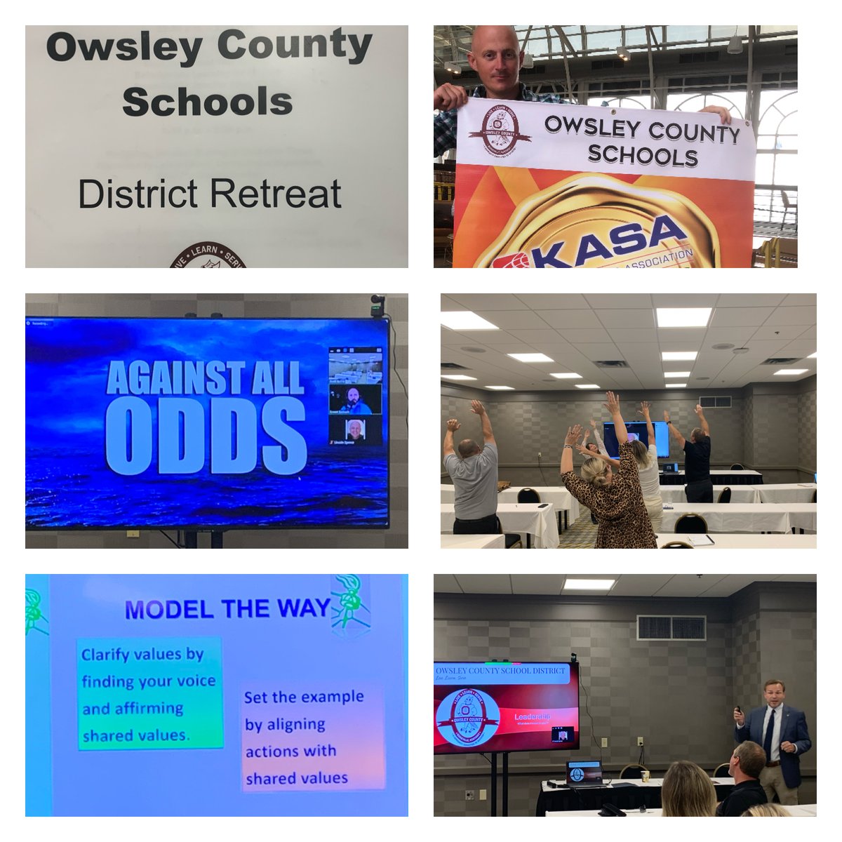 Great PD for Owsley County leadership. Thanks <a href="/DrJWEvansJr/">Jim Evans Ed.D.</a> <a href="/ebarbaric/">Ernest Barbaric</a> <a href="/KASAEdLeader/">Kentucky Assn of School Adm.</a> for your inspiration #alwaysanowl 
<a href="/theheatherwitt/">Heather</a>  <a href="/TimBobrowski1/">Tim Bobrowski, EdD</a> <a href="/TinaBobrowski/">Tina Bobrowski</a> <a href="/sylviarae/">Sylvia Rae McIntosh</a> @Benihana201 @masonsgtr @mrscornert13 <a href="/cornett_gary/">Gary Cornett</a>