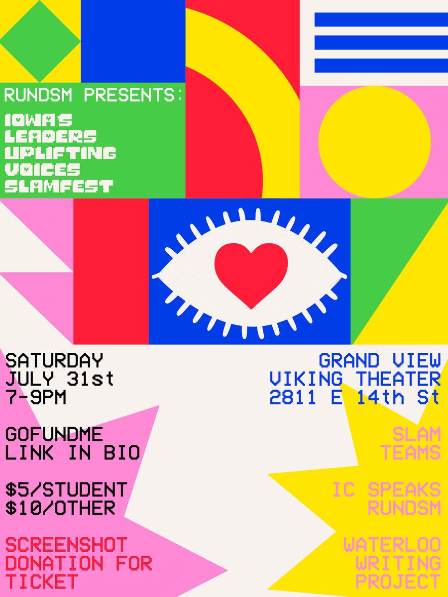 TONIGHT 🤩
TONIGHT 🎤
TONIGHT 👑

Didn’t reserve a ticket? That’s okay! We got a spot for you! Bring a cash donation [$5 students, $10 adults] and come see these poets spit! 📝⚡️