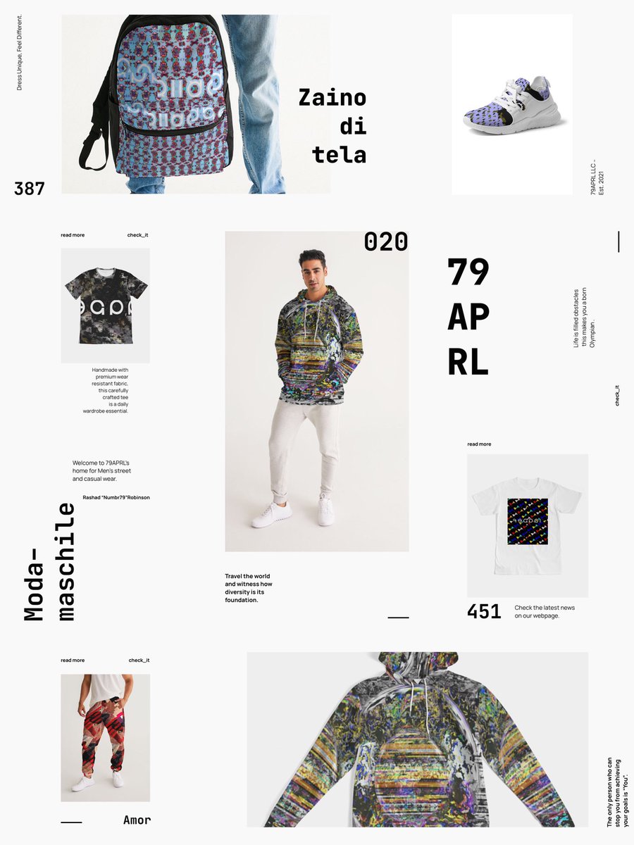 IllMikenumbr79's tweet photo. Welcome to 79Apparel. Home of top quality Street and Casual wear, our collections are like no other. Dress unique, feel different. - 79APRL
#79APRL https://t.co/L054b067zS
