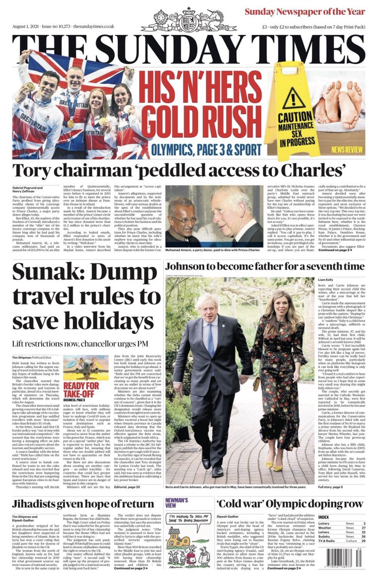 PPaulCharles's tweet image. Well @RishiSunak make it happen then. You’ve had long enough to influence the rest of Cabinet and missed half the summer. The travel sector is fed up with Ministerial games and will last a lot longer than you will as politicians. @ThePCAgency @thesundaytimes @ShippersUnbound