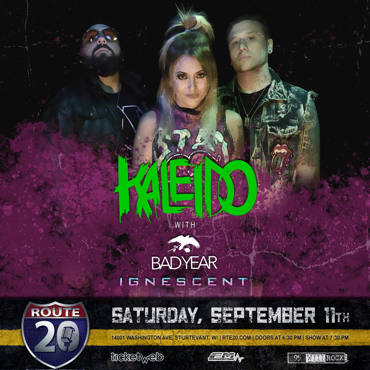 ICYMI: The Detroit rock band, Kaleido is coming to Route 20 with BAD YEAR and Ignescent on Saturday, September 11th!

🎟️ » ticketweb.com/event/kaleido-…

#kaleido #badyear #ignescent #poppunk #poppunkmusic #rock #rockmusic #concert #livemusic @Kaleidoband @BadYearMusic @ignescentmusic