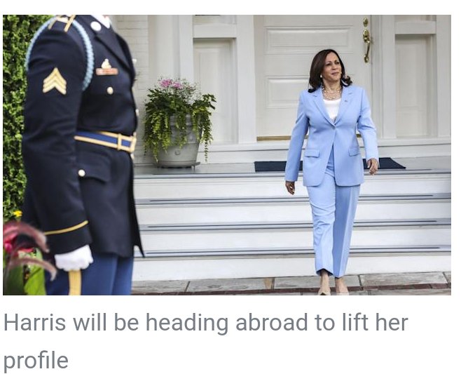 NickSped1's tweet photo. Kamala Harris will be traveling abroad to lift her profile so people and leaders of other countries will see exactly what a moron looks like and how worthless she is. https://t.co/foeFlmEQOc