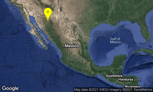 SISMO Magnitud 5.1 Loc  33 km al SURESTE de NACOZARI DE GARCIA, SON 31/07/21 16:19:14 Lat 30.29 Lon -109.36 Pf 10 km