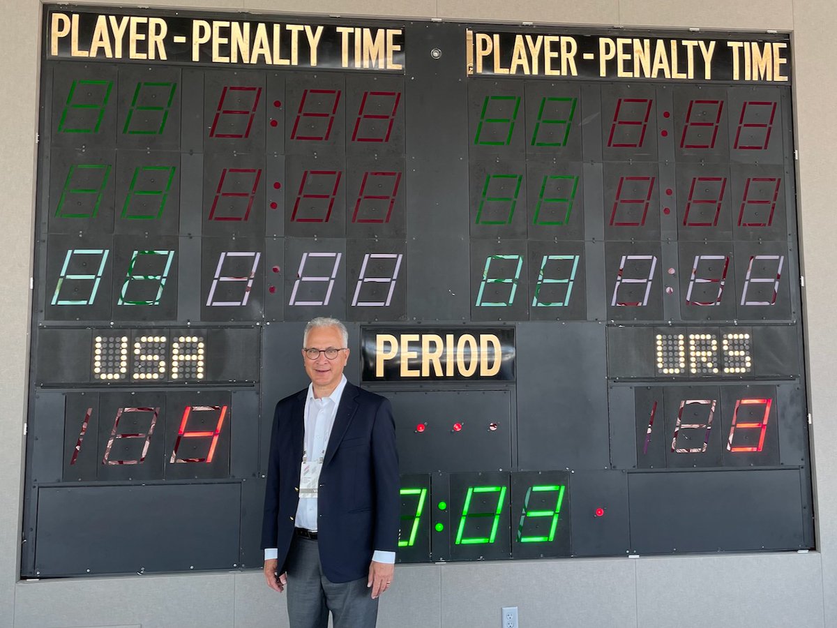 Debbie and I enjoyed visiting the <a href="/USOPMuseum/">U.S. Olympic & Paralympic Museum</a>. My favorite exhibit was the scoreboard from the 1980 Miracle on Ice U.S. Men's Hockey win over Russia.
