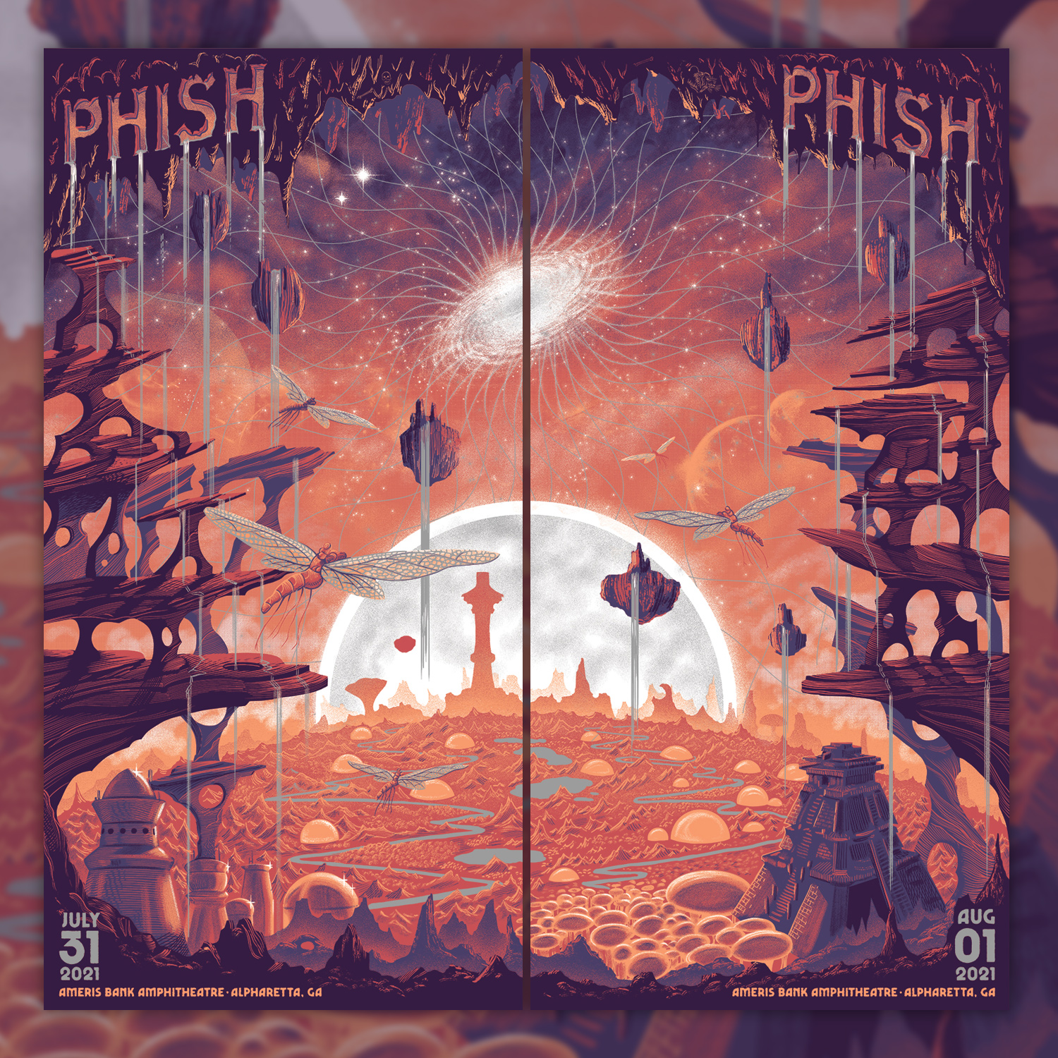 Phish Dry Goods on Twitter "Here's this weekend's LE posters for