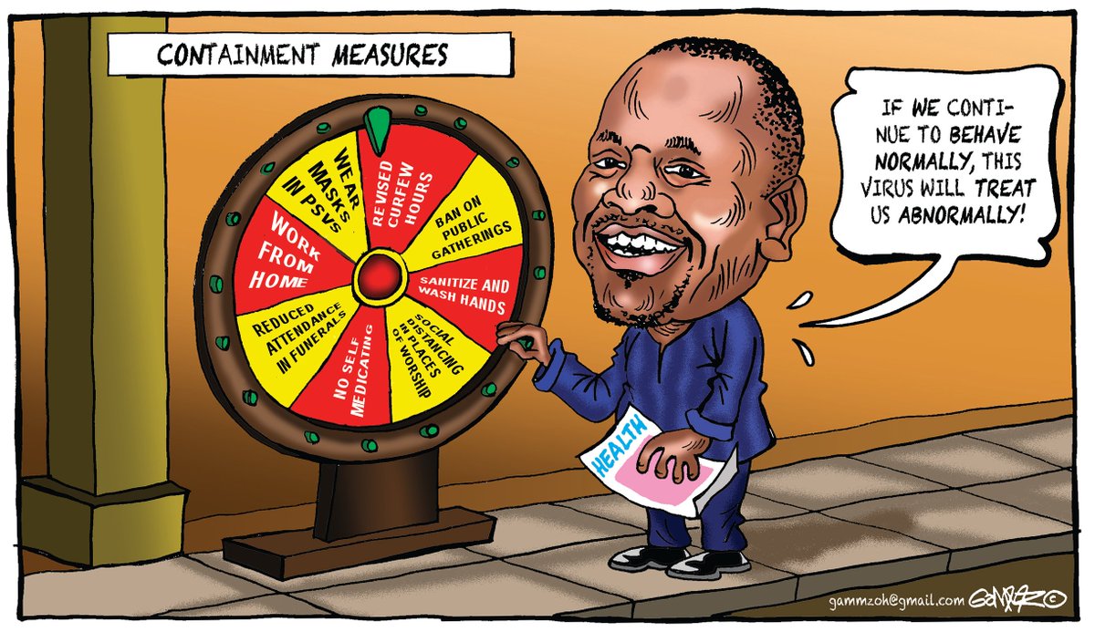 #COVID19KE Kagwe's 'new' rules as Covid cases increase ... #SundayThoughts @StandardKenya cartoon @KTNNewsKE