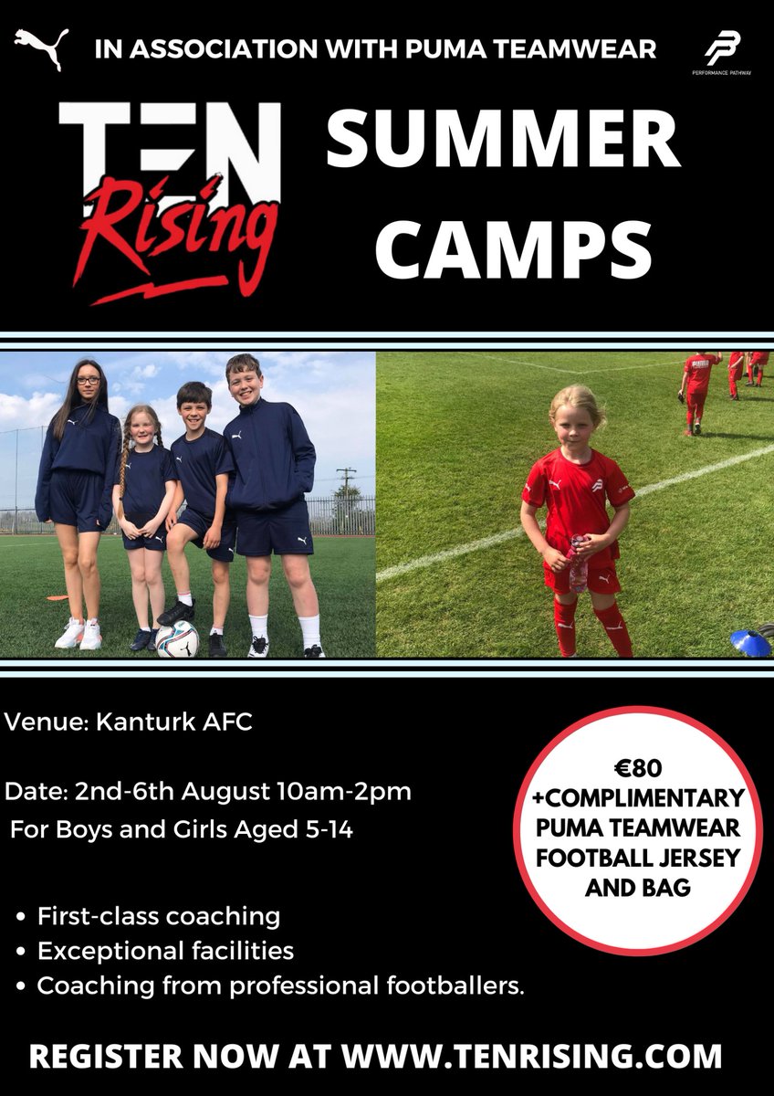ten_rising's tweet photo. KANTURK, we hope you're ready because our Summer Camp starts this Monday 😍If you haven't secured your place yet, there is a limited number still available over at https://t.co/GPBr2fGFT5 ⚽ Don't miss out! https://t.co/oRlubczra0