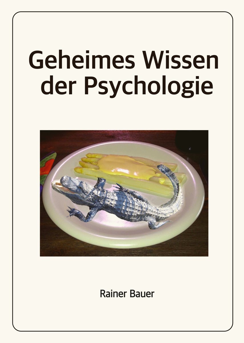 #Buchtipp #literatur #psychologie #lesen #lesetipp Der Psychologe Rainer Bauer über die Geheimnisse der Psychologie. Erzählungen mit viel Humor, stets unterhaltsam, nie langweilig, in einer starken, direkten Sprache. eBook / Kindle Unlimited amazon.de/dp/B09BLDVHFT