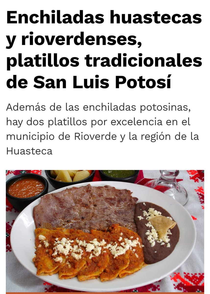 LA GASTRONOMIA DE EL ESTADO DE SAN LUIS POTOSÍ, S. L. P. MÉXICO...
HONOR A QUIEN HONOR MERECE.