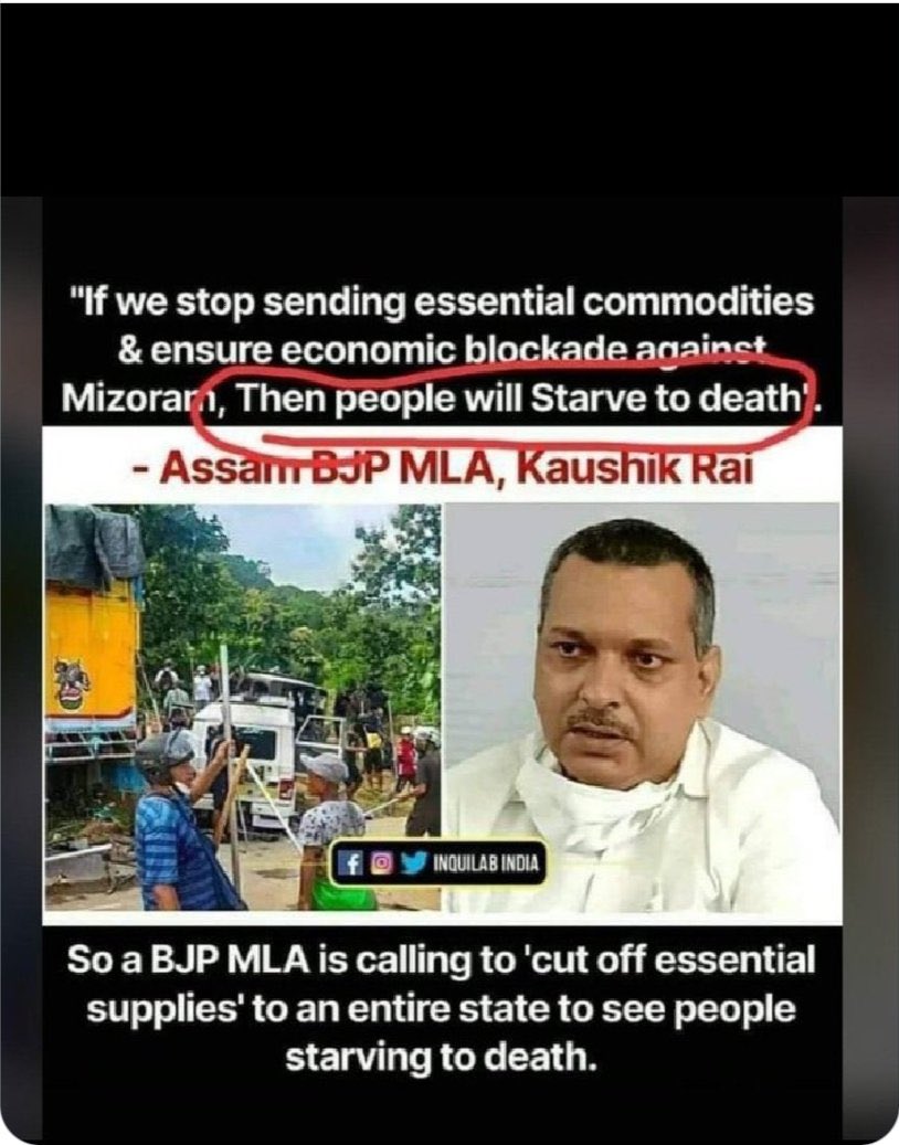 Rebel_Ben95's tweet photo. Imagine is this is said by one of the Leaders of Mizoram, I don’t think the central govt would just keep silent. Why is there so much discrimination? Isn’t this supposed to be a free country? Where are the fundamental laws? #himantaexposed https://t.co/qOowXB8IVw