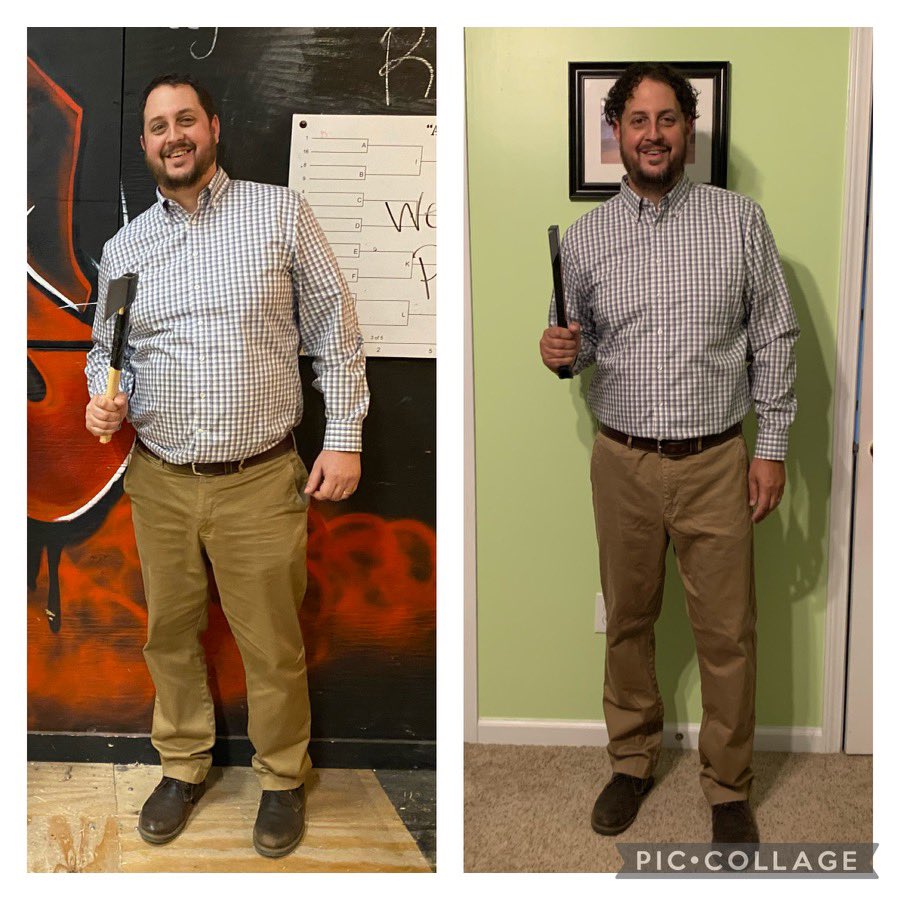 Saw this picture of me from Feb 2020. Thought it would be fun to compare the same outfit today.