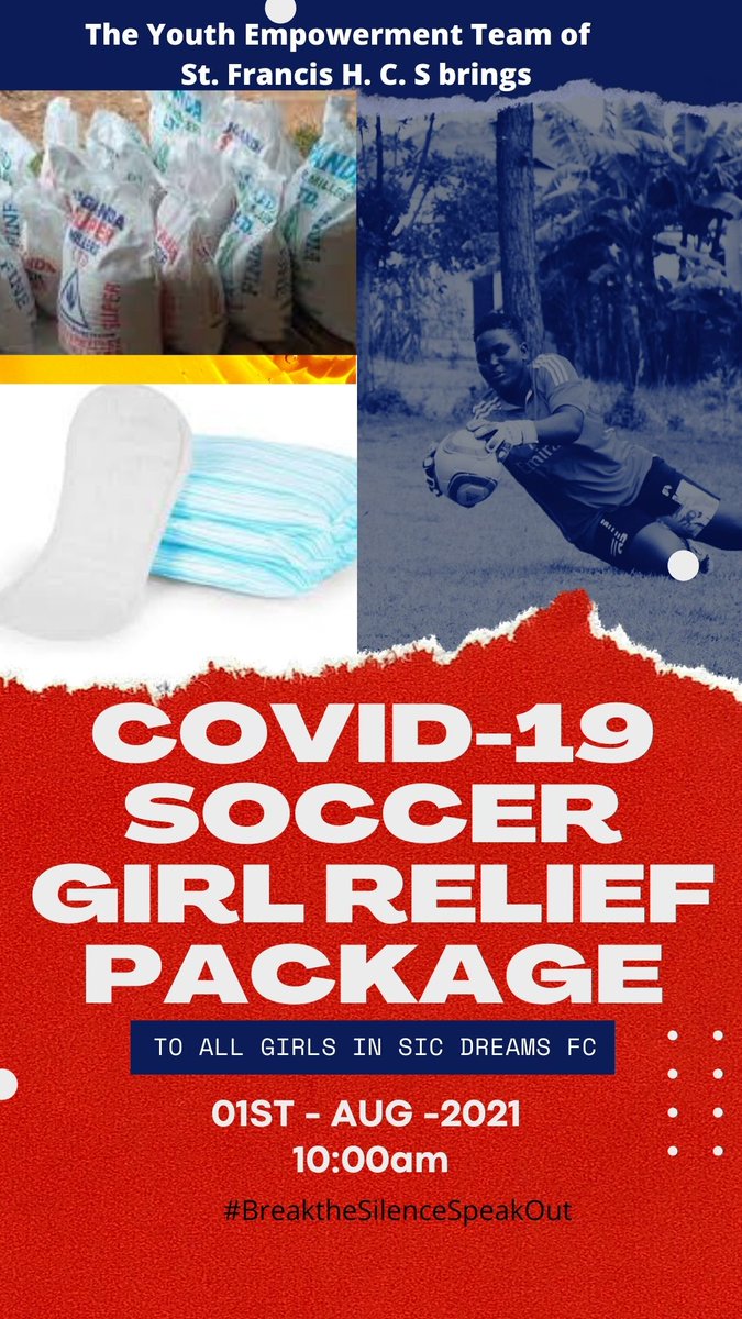 Here we go Our #DreamsFC, A girls' Soccer team that uses Soccer to disseminate information on SRHR/GBV/HIV as they change narratives around #GirlsSoccer in our community. We shall be reaching out to them with this relief package & also check on their #Safety during this lockdown