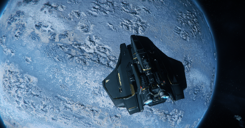 PHII42's tweet photo. Die Mercury Star Runner ist unser Schiff der Woche! Felxible einsetzbar in einem schicken Design, das ist die Crusader Mercury Star Runner! Habt ihr auch eine? #shipoftheweek #starcitizen #phii #starrunner @RobertsSpaceInd https://t.co/UYEu6G1iGB