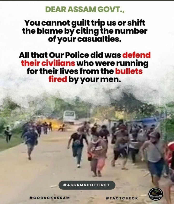 Puipuiizote14's tweet photo. Assam Police attacked, Mizoram police PROTECTED..#iStandWithHimanta you really know the truth why you always playing victims....We
#mizoramspeaksout https://t.co/lkof7VlQSW