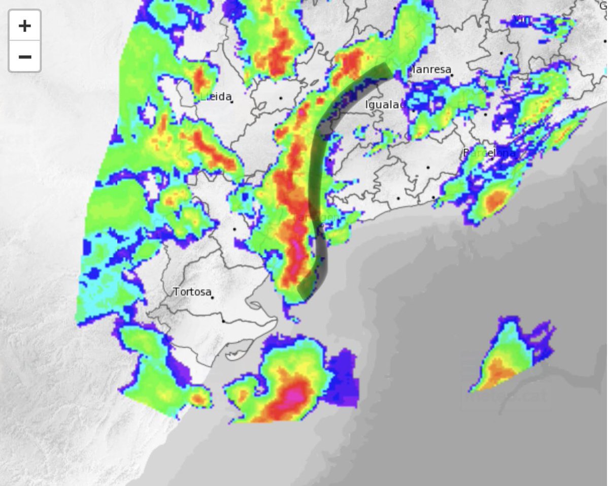Fuet tempestuòs entrant pel SW.
Alerta que venen en ràbia