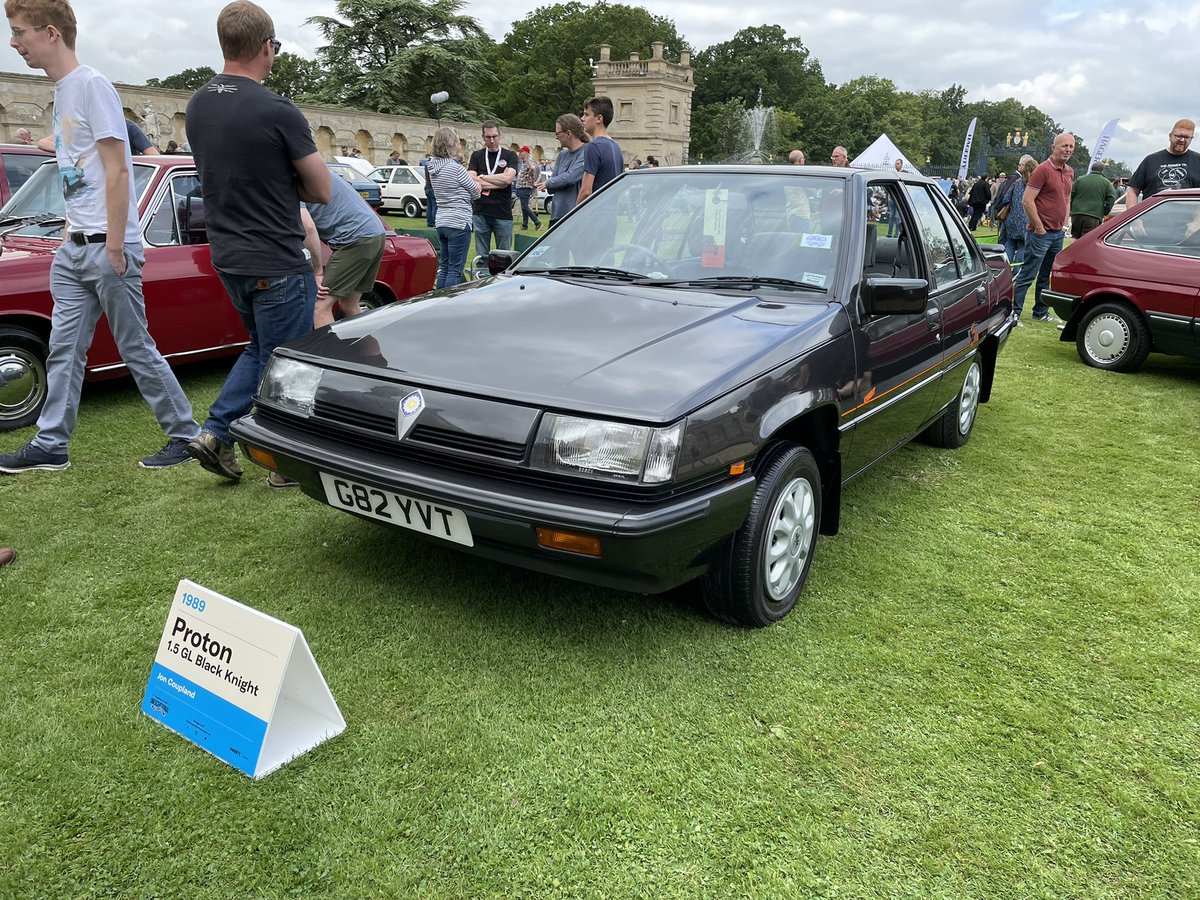 flaneurUK's tweet photo. The winning Proton at today’s #FestivaloftheUnexceptional concours de l’ordinaire https://t.co/Vn8qhpaqyw