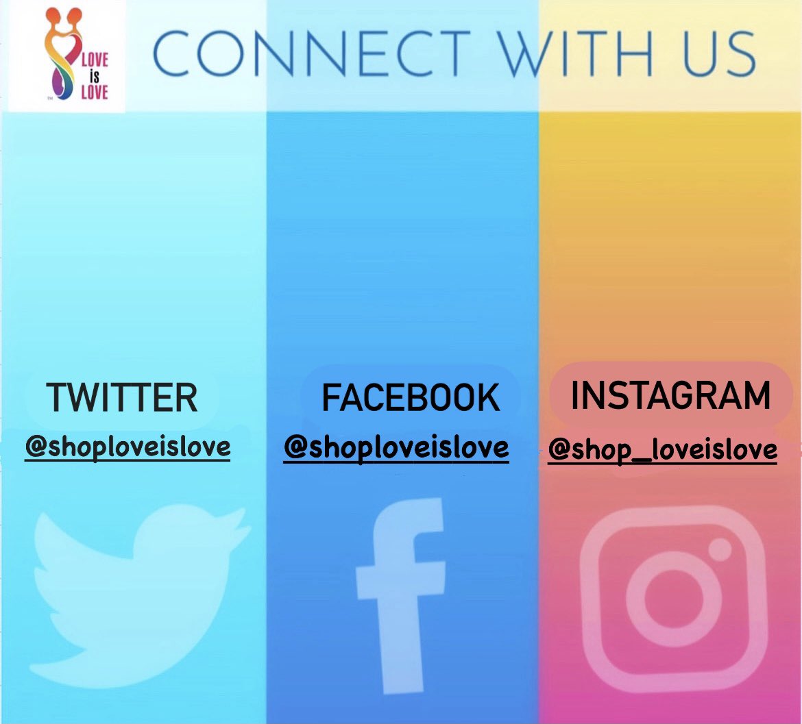 Follow Us on all Social Media and check out our website: shoploveislove.com