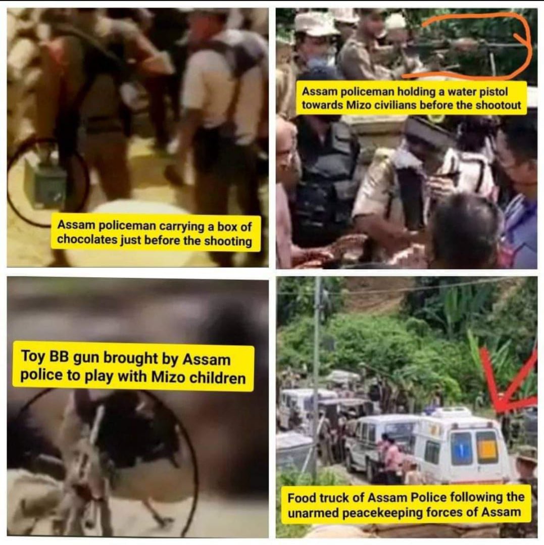 Ms_hlondo's tweet photo. Assam Police attacked, Mizoram police PROTECTED #iStandWithHimanta is a lie.... #mizoramspeaksout https://t.co/c2FIkyb7tF
