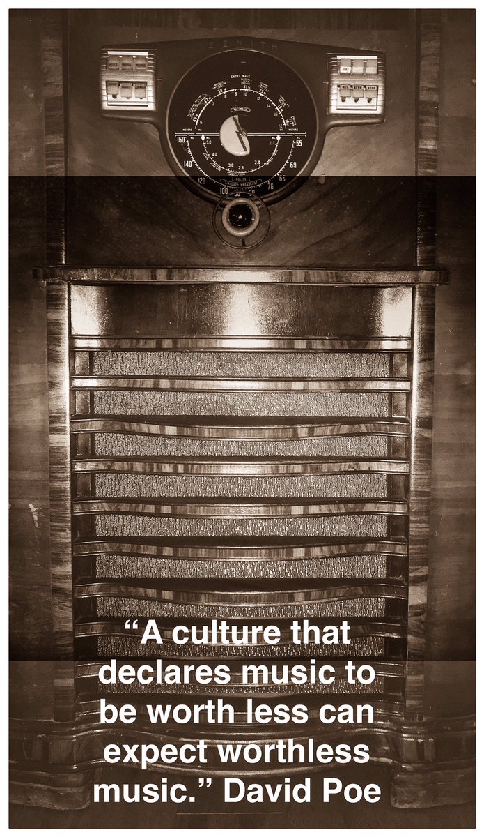 HungryGenius's tweet photo. #RT #WORLD
“A culture that declares music to be worth less can expect worthless music.” David Poe 
Songwriter 

#music #Musician #song #songwriter #songwriters #irespectmusic #werespectmusic #musica #savemusicbuyasong #musichasvalue https://t.co/KAGgsaqzQL