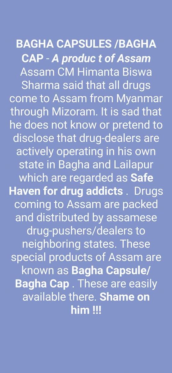 LioPc's tweet photo. #iStandWithHimanta because he must be on drugs. He needs help. Read below for more details. #mizoramspeaksout https://t.co/Sfdag98Wsq