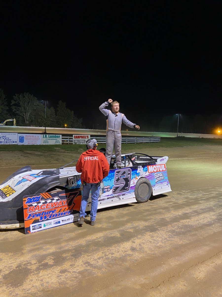 SanteeRacing's tweet photo. Santee picks up 2nd win on the season. The 9 MOTUL, Kuhnle Brothers, Infield Chiropratic, Simak Trucking, Kryptonite Racecars jumped out to the lead and never looked back leading from green to checker! This one is for Grandpa Albaugh! #motulnation https://t.co/YIGpUvcXHm