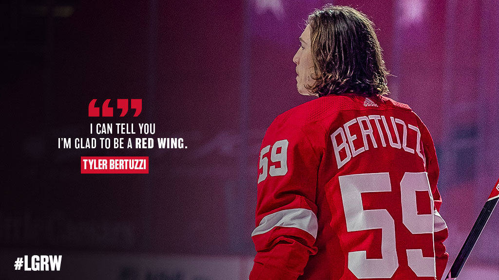 And so are we. #LGRW 🎥 Bertuzzi: - Detroit Red Wings