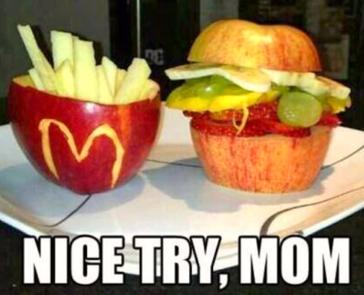 Food Funny... Nice try mom!! #APFR #APlaceForRecipes #CookingWithAPlaceForRecipes #Cooking #Foodie #Foodies #Cook #recipes #FoodFunny
