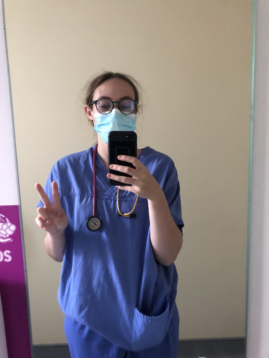 physio_lib's tweet photo. As predicted from my eventful morning I was greeted to dept by a cockroach and now only just leaving work 3 hours late with some incredible deproning hat hair #welcometotheNHS #physio #oncall https://t.co/MSRfpGBFNy