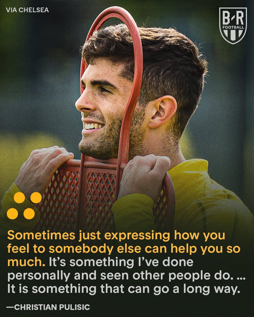 Christian Pulisic opens up about mental health 👏