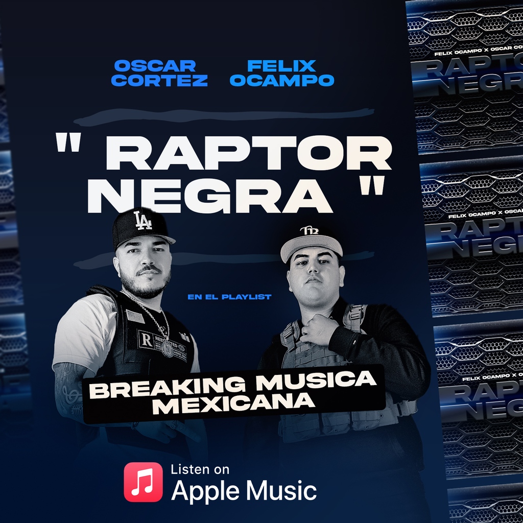 delrecords's tweet photo. Ya escuchaste "Raptor Negra" ?🔥🎵
Encuentralo bajo el playlist #BreakingMusicaMexicana 

https://t.co/gksoCA5kcE

@oscarzmusic @feliixocampo #marissalisettelopez @instadar @krysdeluna #pulles @applemusic #delapple https://t.co/aRQblHkfOf