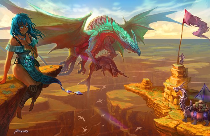 月末の幻獣ドラゴン拡散祭のtwitterイラスト検索結果