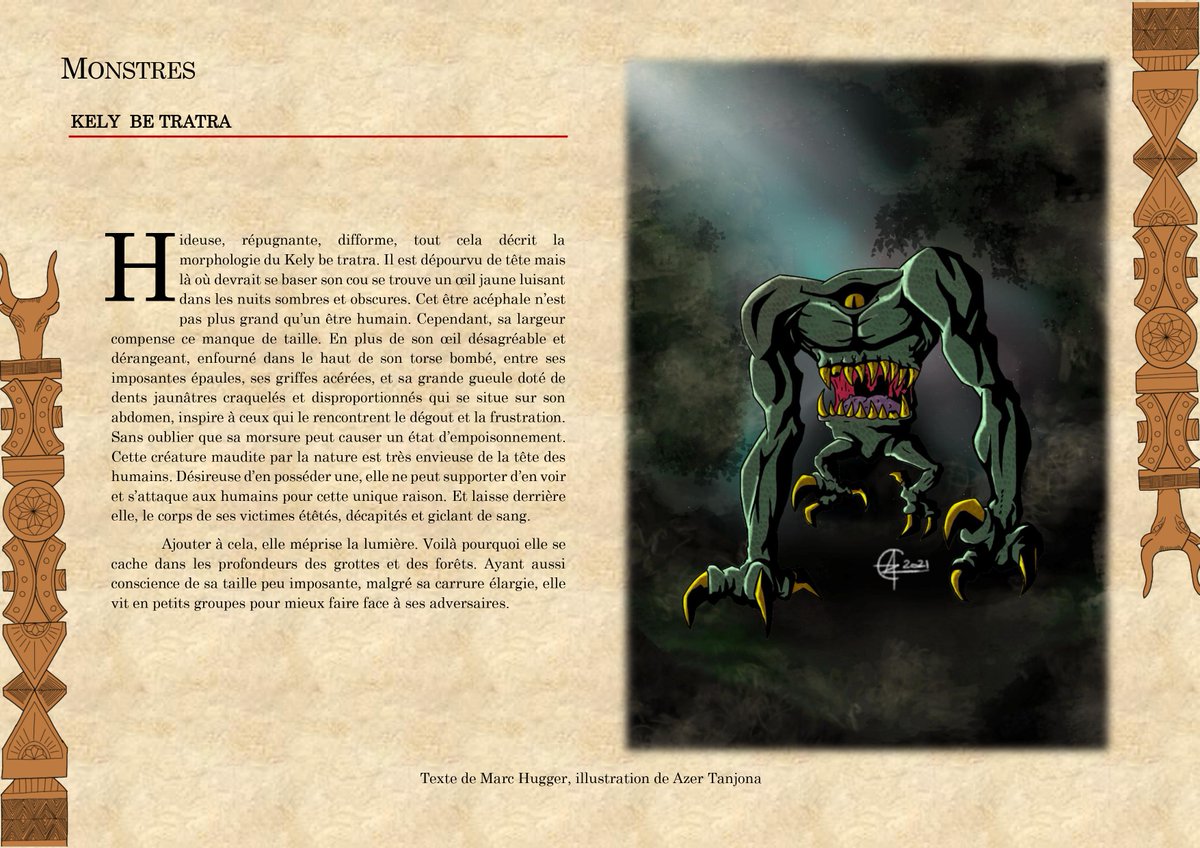 infinity_mada's tweet photo. Petit avant-goût des créatures présents dans le jeu DAGOM. 
Nous vous donnons rendez-vous le 7 Août prochain à MADAGASCAR UNDERGROUND pour en découvrir plus XD
#creature #legend #Madagascar #jeudagom #Malagasy https://t.co/fwg3WesIyQ