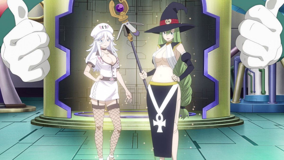 Gineik_cH's tweet photo. Nuevos atuendos de la tripulación, feat. Bruja sin su casco a full HD (?)

#EDENSZERO #screenshots #shiki #rebecca #weisz #homura #happy #pino #ivry #wtich #moscoy https://t.co/6ftredu2U8
