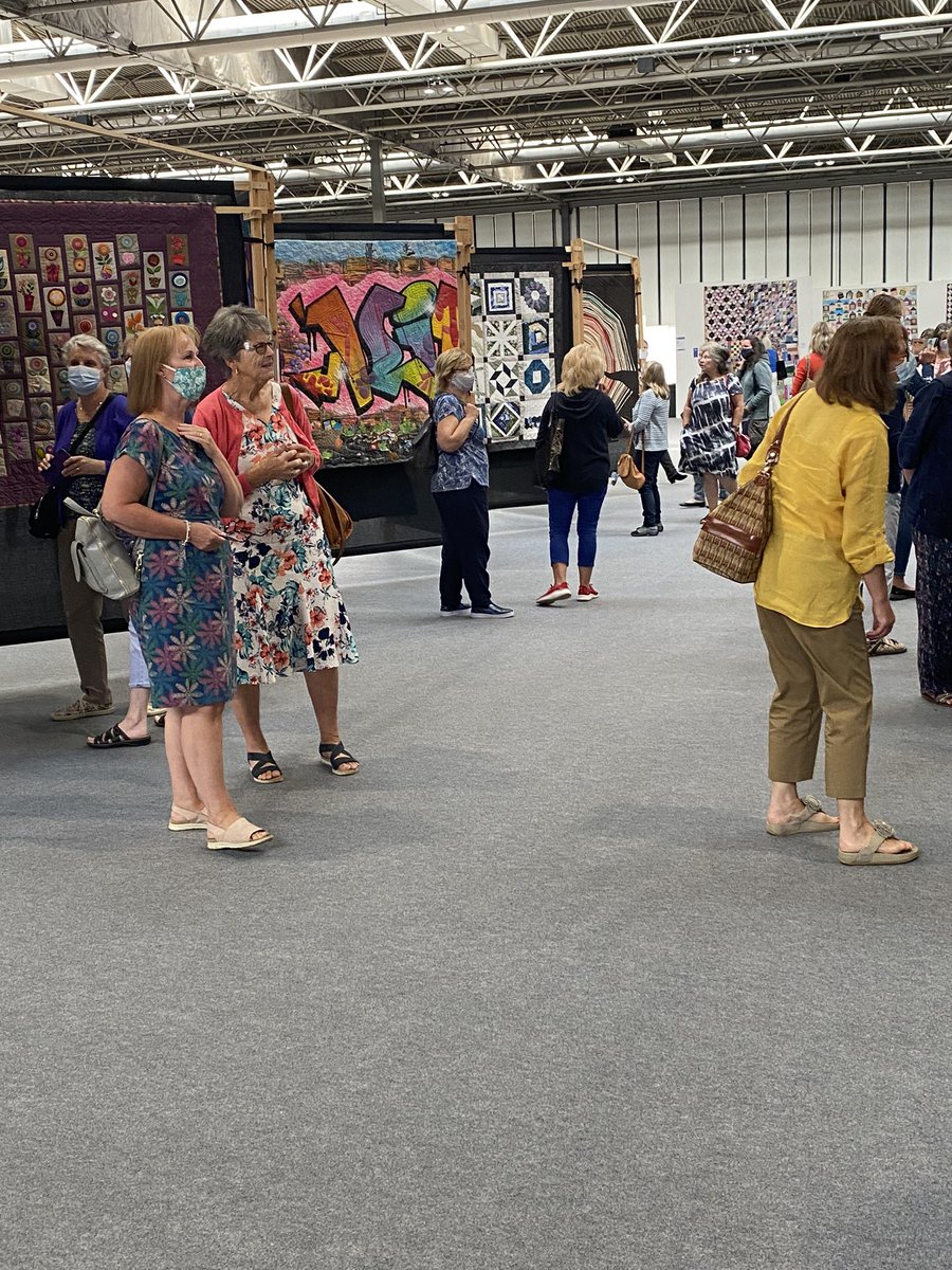 manditherbert's tweet image. Loving being back on site @festivalofquilt