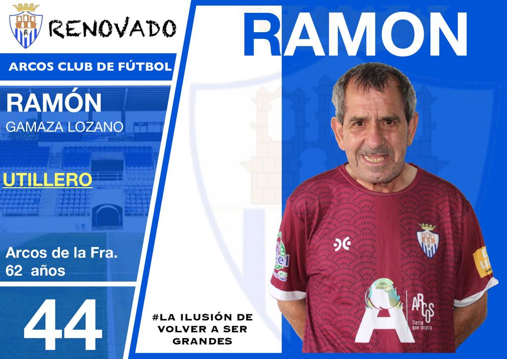 arcoscf's tweet photo. RENOVADO

Los equipos presumen de delanteros, de entrenadores... en el @arcoscf presumimos de tener a un sabio del fútbol, a un trabajador incansable, a un hombre en cuyo corazón late pasión por nuestro escudo: Ramón Gamaza, utillero. 

Ramón, TÚ ERES ARCOS CF

Bienvenido SIEMPRE https://t.co/LuYwd7Dix8