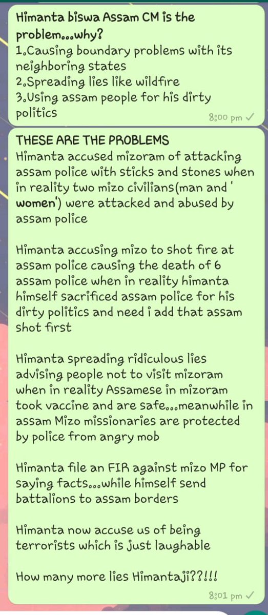 MsMonroe90s's tweet photo. I'd better add up this story so that all the supporter of #iStandWithHimanta care a little about #mizoramspeaksout #himantaexposed https://t.co/15BpmIia4S