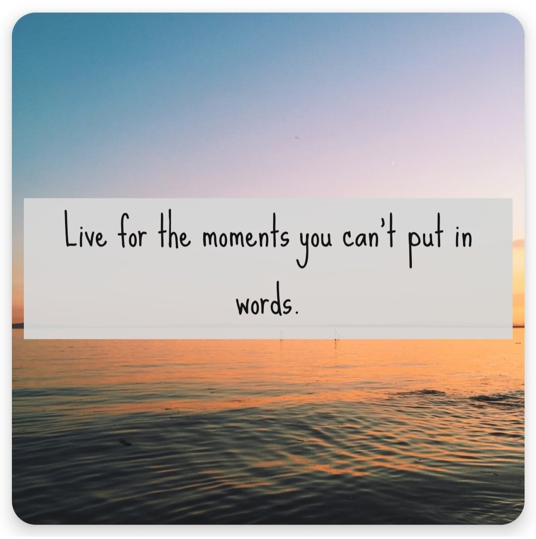 inscribed_ar's tweet photo. Live for the moments you can’t put in words. https://t.co/11PcRQljVL