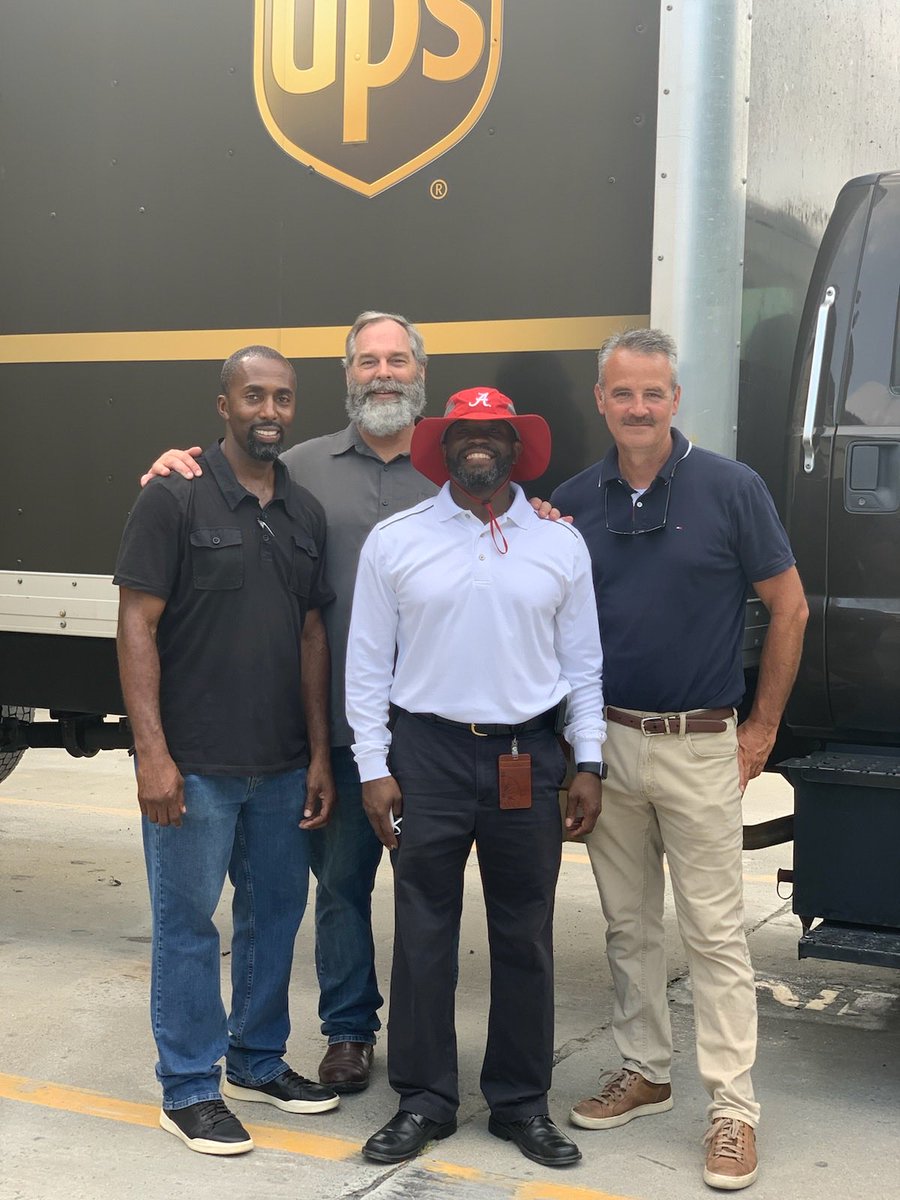 Randallups's tweet photo. UPS Saturday ground kickoff Greenville nice job Neal https://t.co/NrTSjbHh64