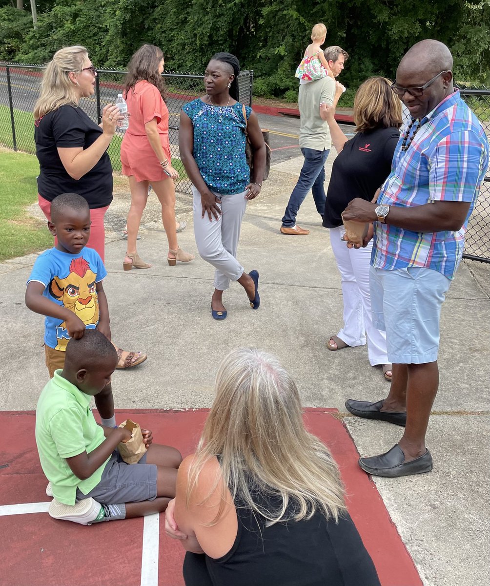 Happy to meet some of our <a href="/Alpharetta_ES/">Alpharetta ES</a> Eagles as they “popped” on by to say hello!
