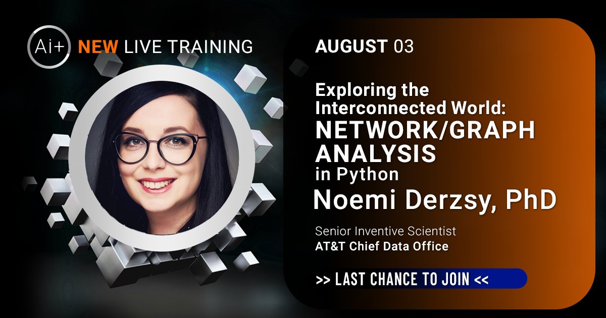 Understanding the relationships between elements in your data is crucial to developing useful insights. Join this upcoming live training for hands-on guide on how to approach a network analysis project. Register now - last chance to join:  hubs.li/H0T2lP60